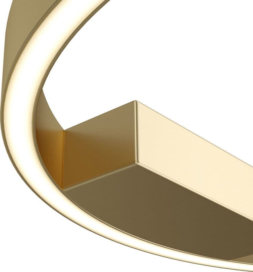 Lampadario A Sospensione Moderno Rim Alluminio Ottone 1 Led 25W in Lampade a sospensione LuceArt - Montecorvino Pugliano, commercioVirtuoso.it