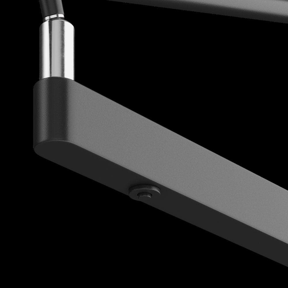 Applique Da Parete Moderno Fad Metallo Nero Metallo 1 Luce Led 6W in Applique LuceArt - Montecorvino Pugliano, commercioVirtuoso.it