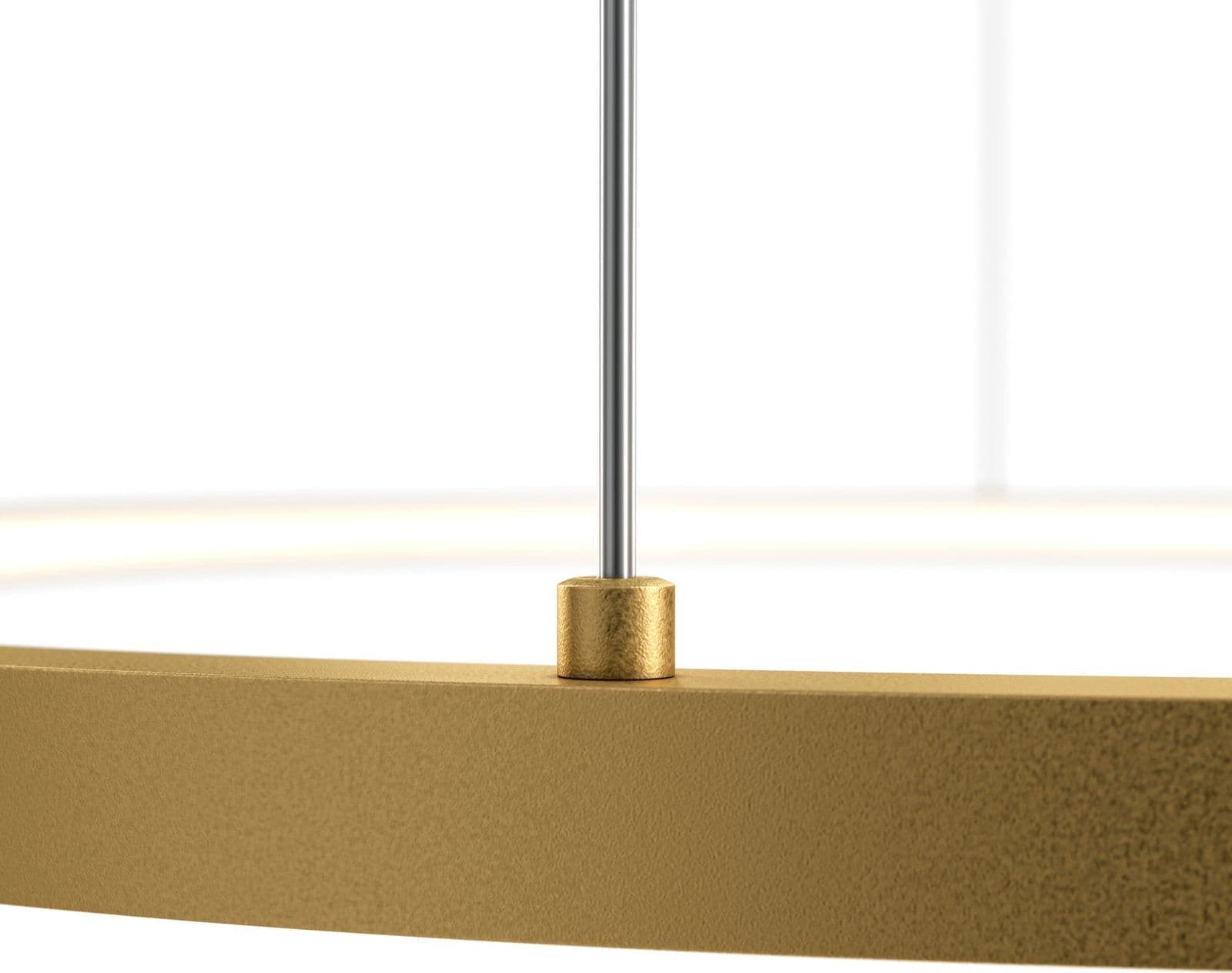 Lampadario A Sospensione Moderno Glint Alluminio Ottone 1 Luce Led 36W in Lampade a sospensione LuceArt - Montecorvino Pugliano, commercioVirtuoso.it