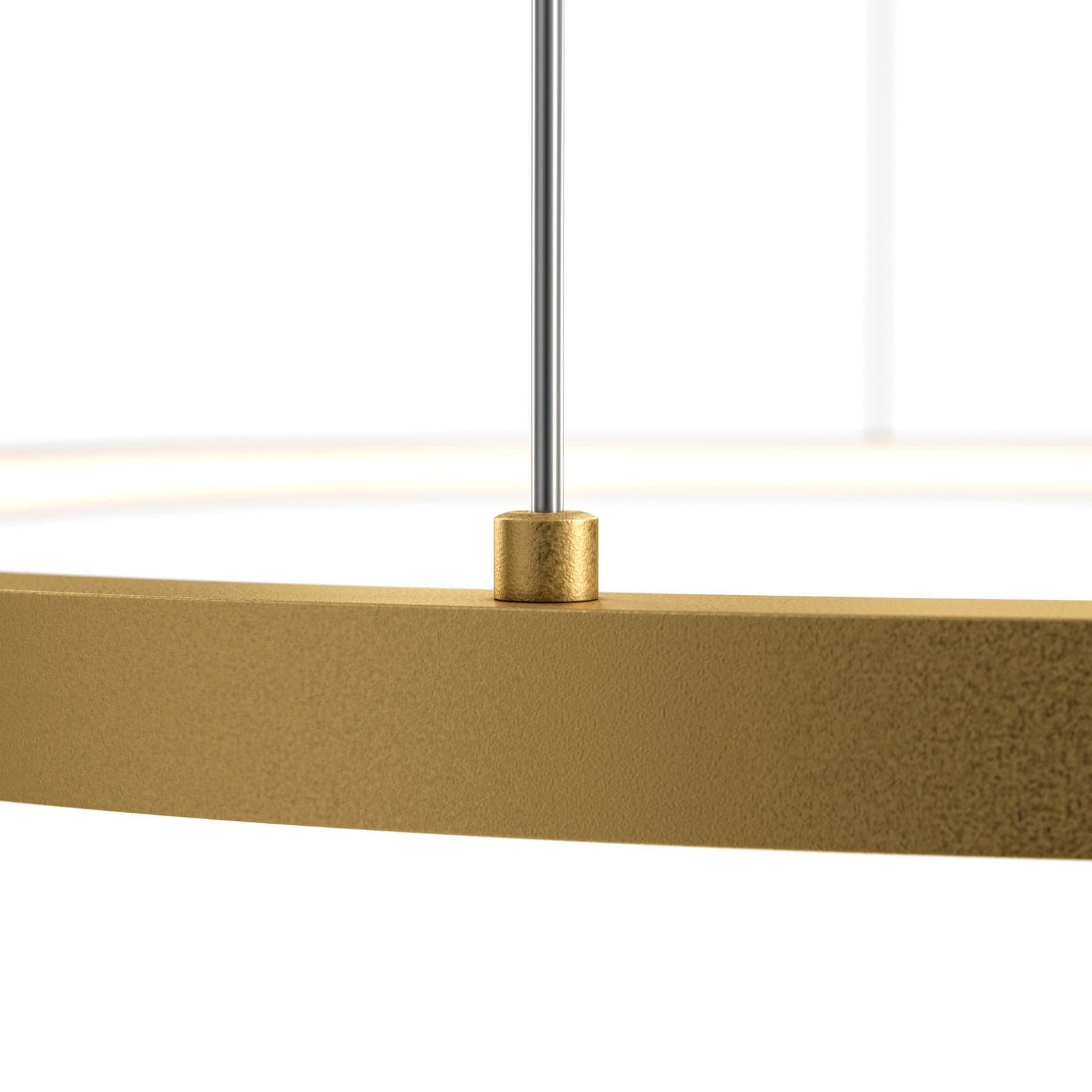 Lampadario A Sospensione Moderno Glint Alluminio Ottone 1 Luce Led 36W in Lampade a sospensione LuceArt - Montecorvino Pugliano, commercioVirtuoso.it