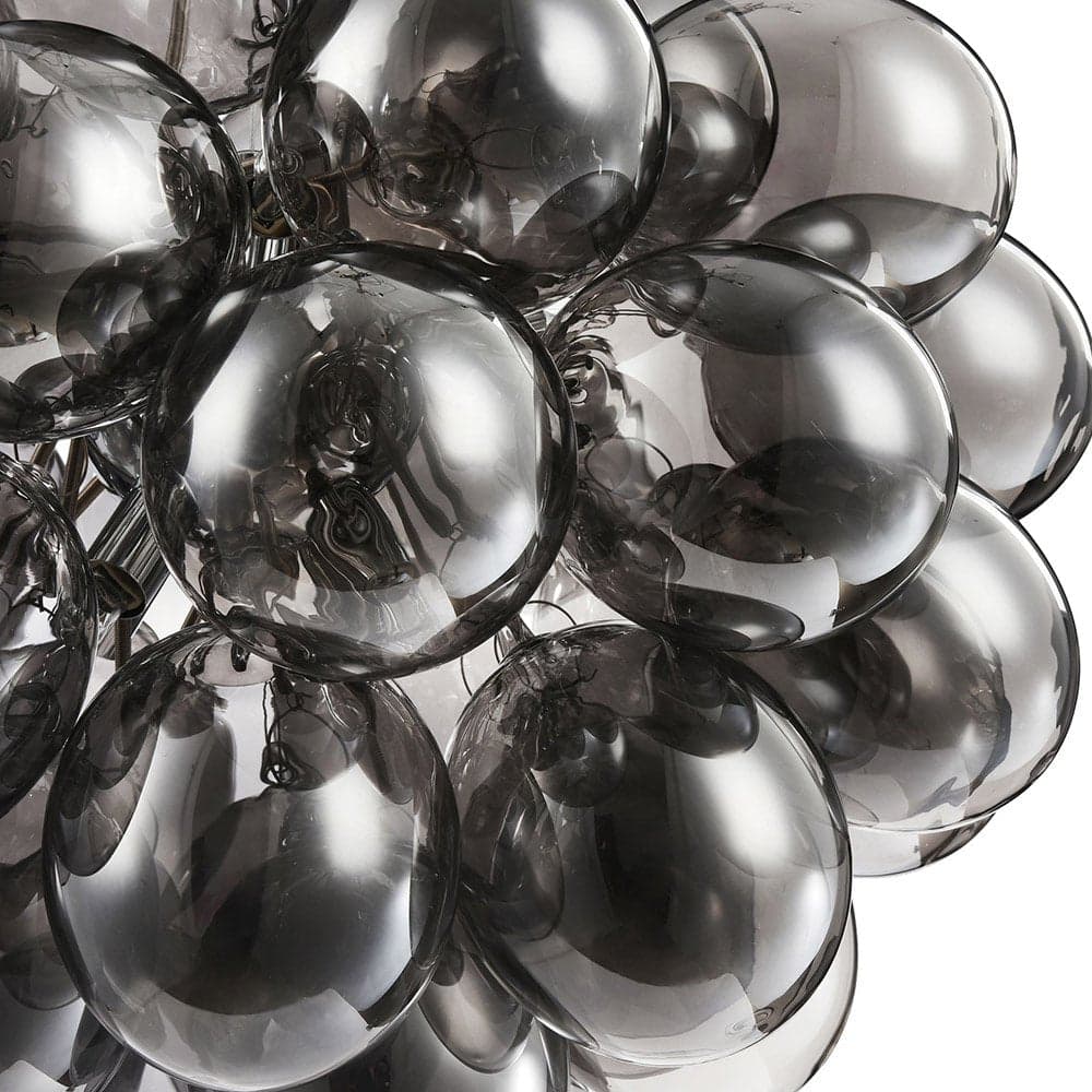 Lampadario Contemporaneo Baldo Metallo Nichel 8 Luci Diffusori Fume in Lampadari LuceArt - Montecorvino Pugliano, commercioVirtuoso.it