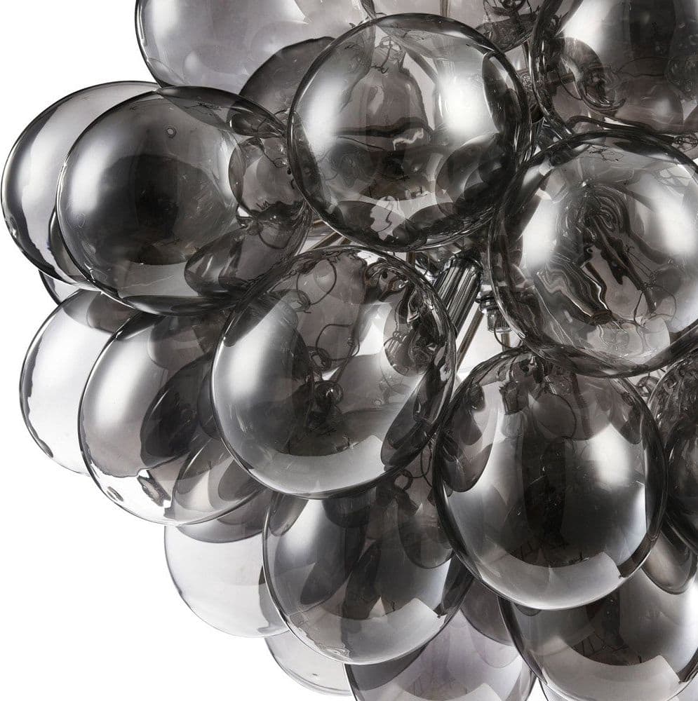 Lampadario Contemporaneo Baldo Metallo Nichel 8 Luci Diffusori Fume in Lampadari LuceArt - Montecorvino Pugliano, commercioVirtuoso.it