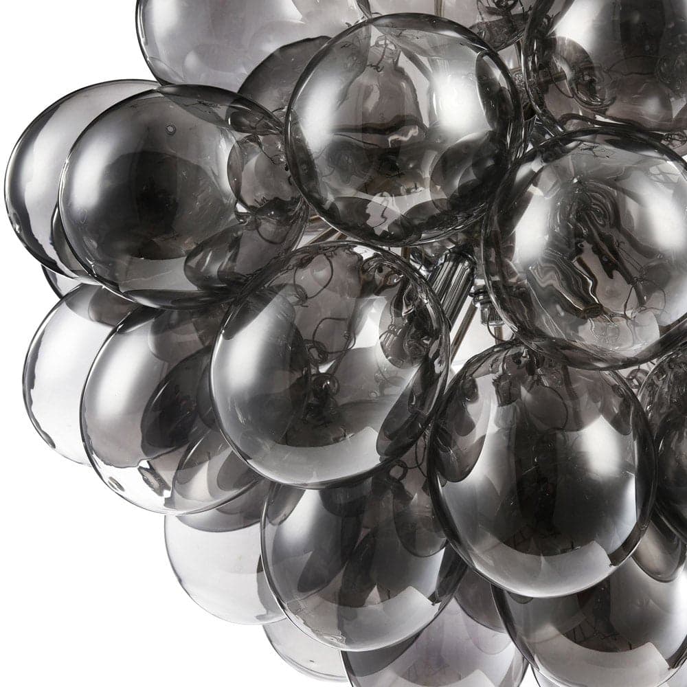 Lampadario Contemporaneo Baldo Metallo Nichel 8 Luci Diffusori Fume in Lampadari LuceArt - Montecorvino Pugliano, commercioVirtuoso.it