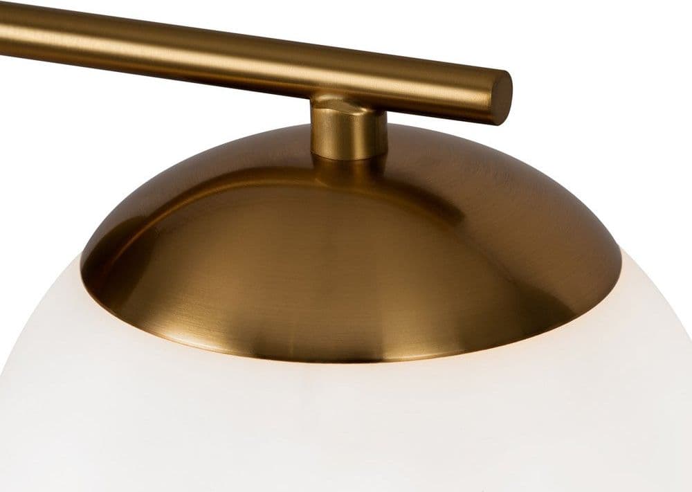 Applique Contemporanea Marble Metallo Ottone 1 Luce Diffusore Bianco in Applique LuceArt - Montecorvino Pugliano, commercioVirtuoso.it