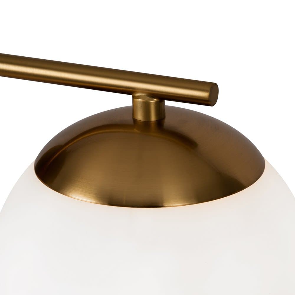 Applique Contemporanea Marble Metallo Ottone 1 Luce Diffusore Bianco in Applique LuceArt - Montecorvino Pugliano, commercioVirtuoso.it