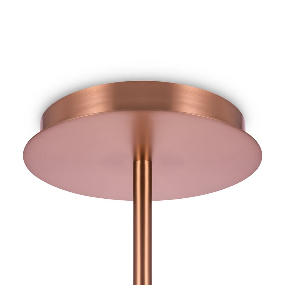 Lampadario Sospensione Erich In Metallo Oro Rosa 12 Luci E Diffusori Bianchi in Lampade a sospensione LuceArt - Montecorvino Pugliano, commercioVirtuoso.it