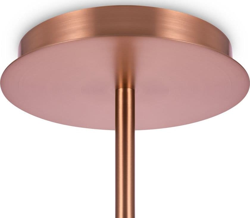 Lampadario Sospensione Erich In Metallo Oro Rosa 12 Luci E Diffusori Bianchi in Lampade a sospensione LuceArt - Montecorvino Pugliano, commercioVirtuoso.it