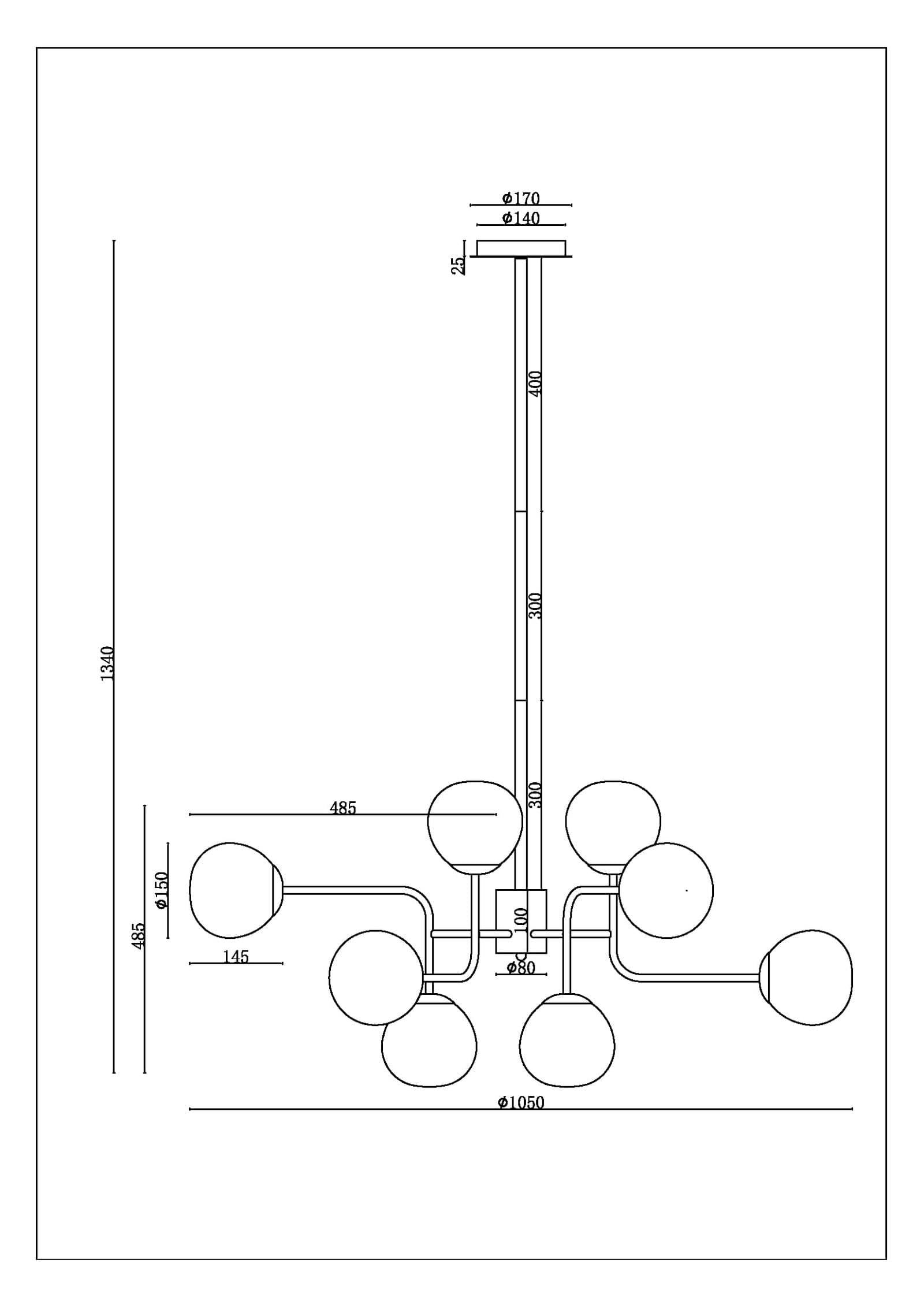 Lampadario Sospensione Erich In Metallo Oro Rosa 12 Luci E Diffusori Bianchi in Lampade a sospensione LuceArt - Montecorvino Pugliano, commercioVirtuoso.it