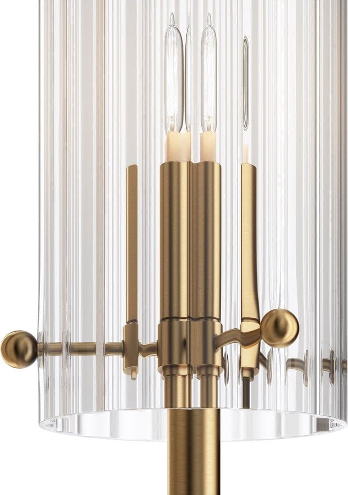 Applique Contemporanea Arco Metallo Ottone 1 Luce Diffusore In Vetro in Applique LuceArt - Montecorvino Pugliano, commercioVirtuoso.it