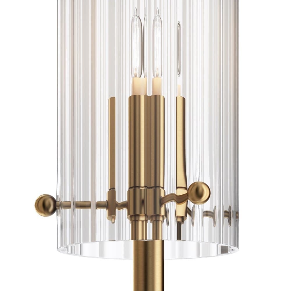 Applique Contemporanea Arco Metallo Ottone 1 Luce Diffusore In Vetro in Applique LuceArt - Montecorvino Pugliano, commercioVirtuoso.it