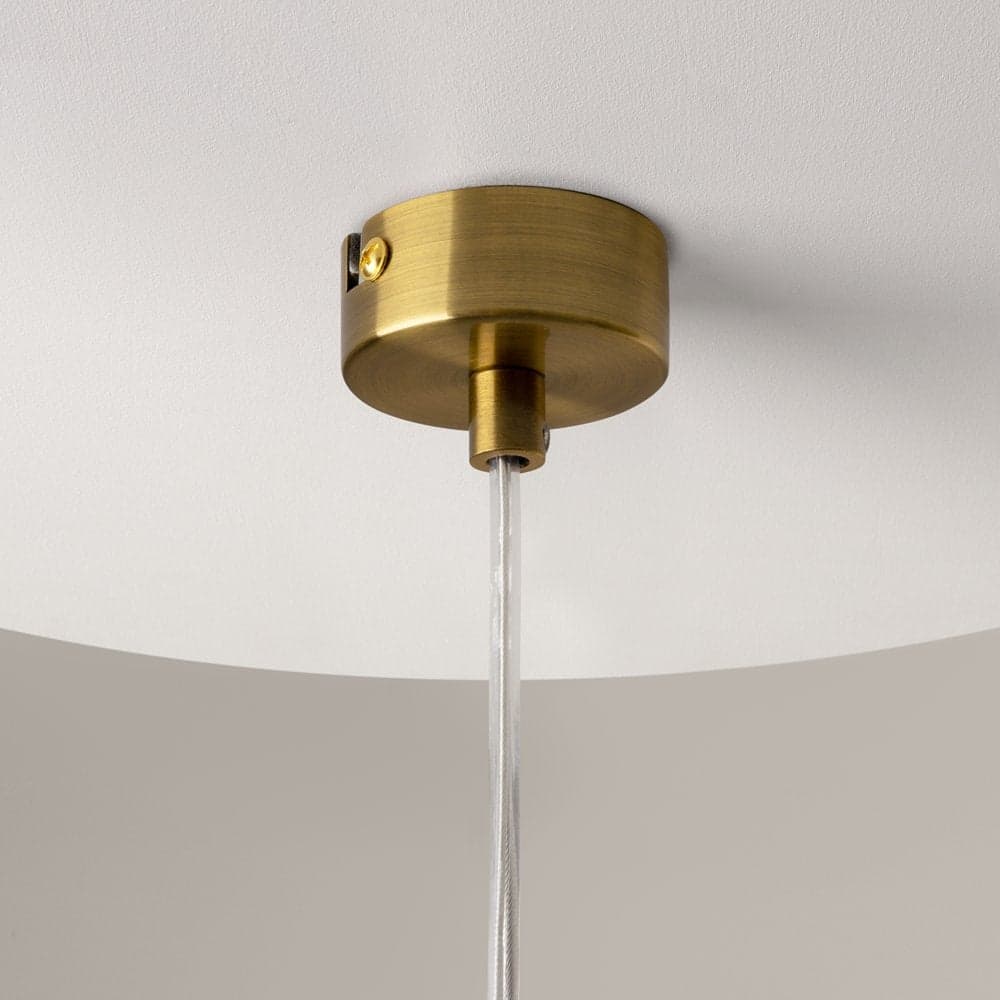 Lampada a Sospensione Ros Moderna Metallo Ottone Trasparente IP20 in Lampade a sospensione LuceArt - Montecorvino Pugliano, commercioVirtuoso.it