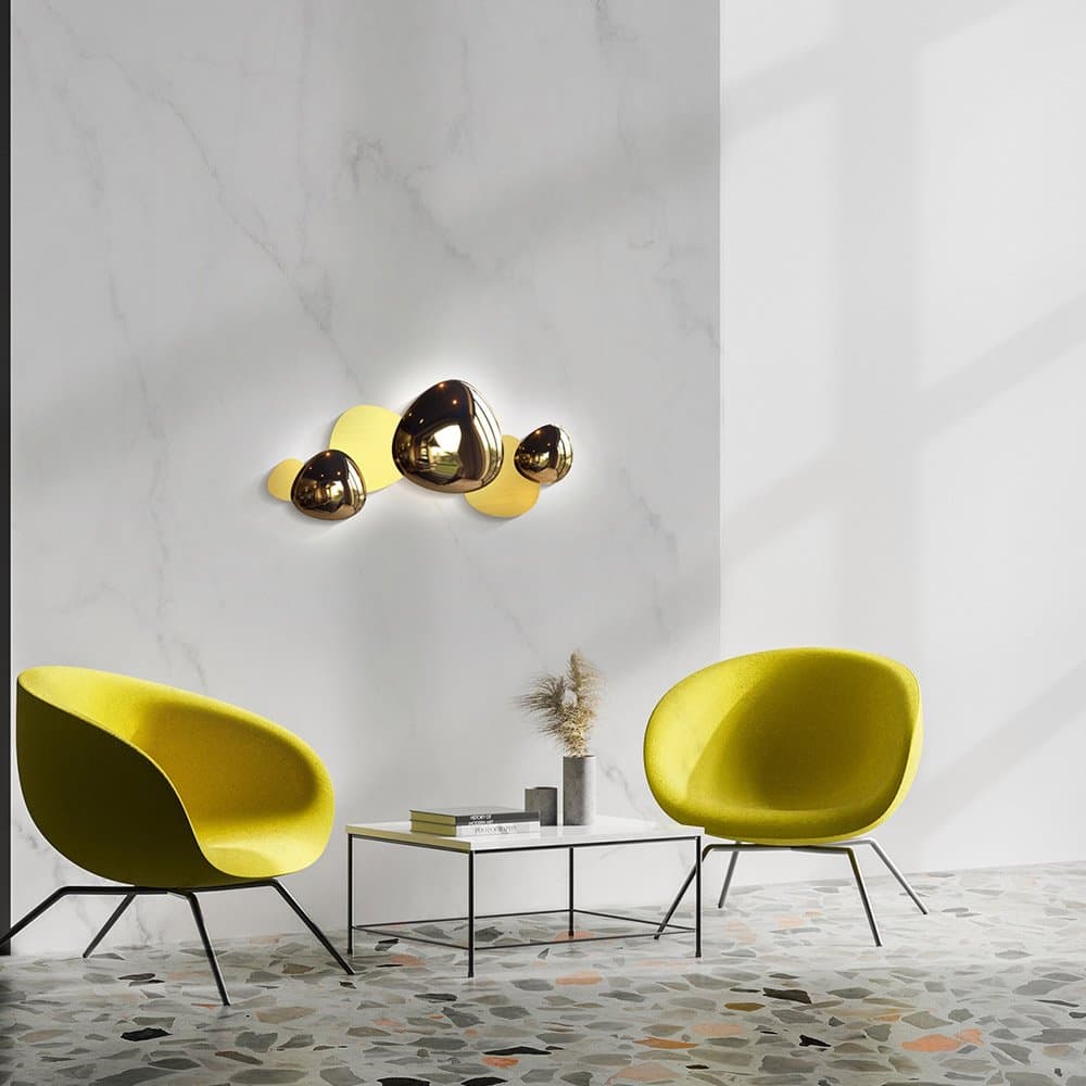 Applique Contemporanea Jack-Stone Acciaio Colore Nichel Led 8W in Applique LuceArt - Montecorvino Pugliano, commercioVirtuoso.it