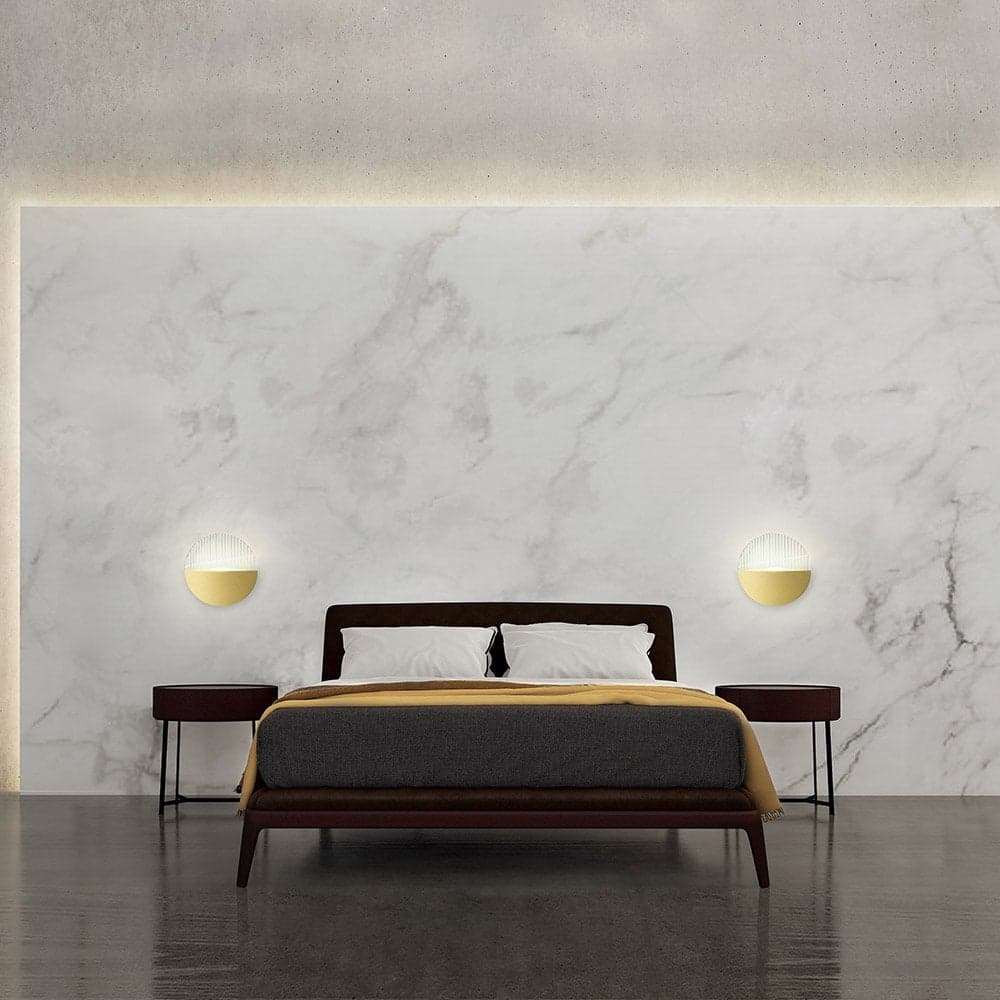 Applique Contemporanea Jupiter Alluminio Ottone 1 Luce 6W in Lampade da parete LuceArt - Montecorvino Pugliano, commercioVirtuoso.it