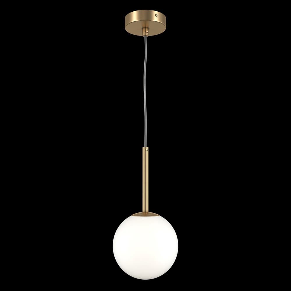 Lampadario Minimal Basic Form Piccolo In Metallo Oro 1 Luce E Diffusore Bianco in Lampadari LuceArt - Montecorvino Pugliano, commercioVirtuoso.it