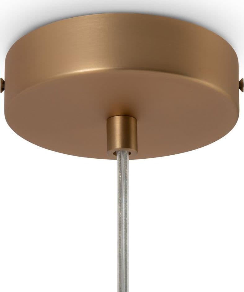 Lampadario Minimal Basic Form Piccolo In Metallo Oro 1 Luce E Diffusore Bianco in Lampadari LuceArt - Montecorvino Pugliano, commercioVirtuoso.it