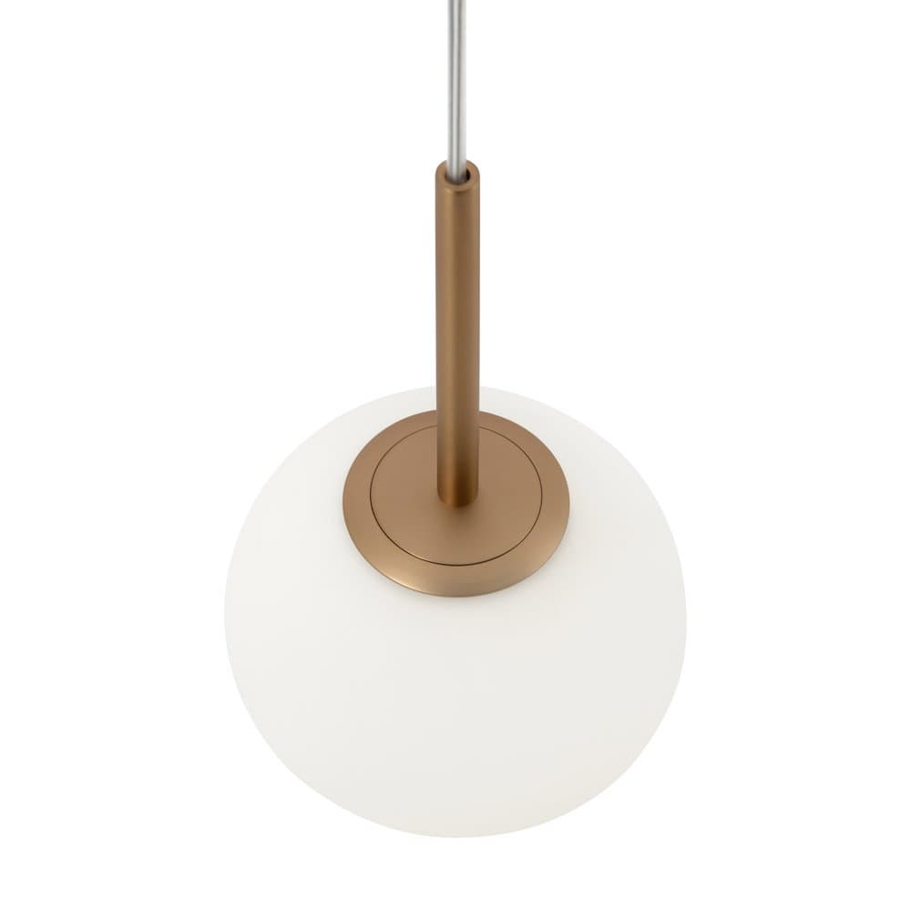 Lampadario Minimal Basic Form Piccolo In Metallo Oro 1 Luce E Diffusore Bianco in Lampadari LuceArt - Montecorvino Pugliano, commercioVirtuoso.it