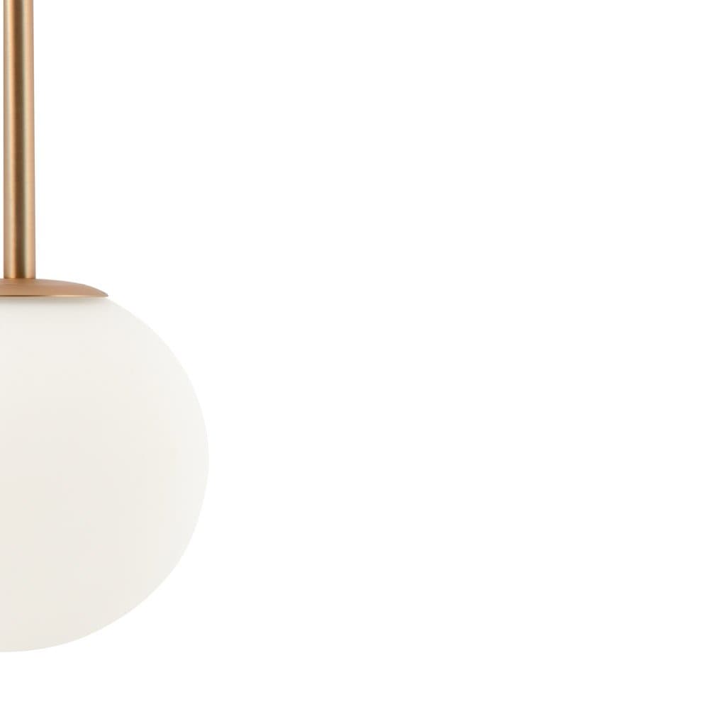 Lampadario Minimal Basic Form Piccolo In Metallo Oro 1 Luce E Diffusore Bianco in Lampadari LuceArt - Montecorvino Pugliano, commercioVirtuoso.it