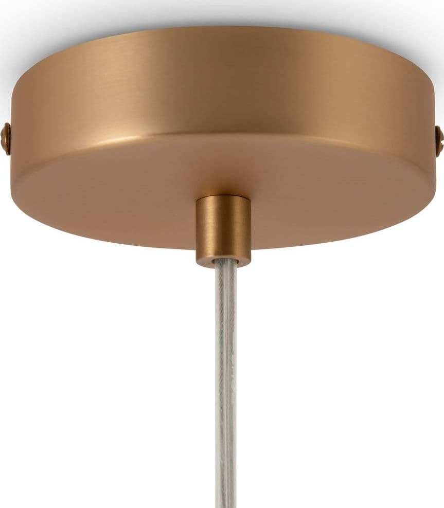 Lampadario Minimal Basic Form Grande In Metallo Oro 1 Luce E Diffusore Bianco in Lampadari LuceArt - Montecorvino Pugliano, commercioVirtuoso.it