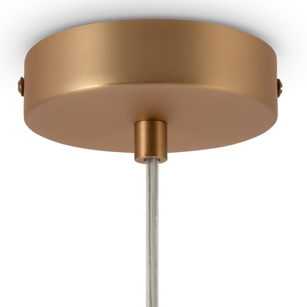 Lampadario Minimal Basic Form Grande In Metallo Oro 1 Luce E Diffusore Bianco in Lampadari LuceArt - Montecorvino Pugliano, commercioVirtuoso.it