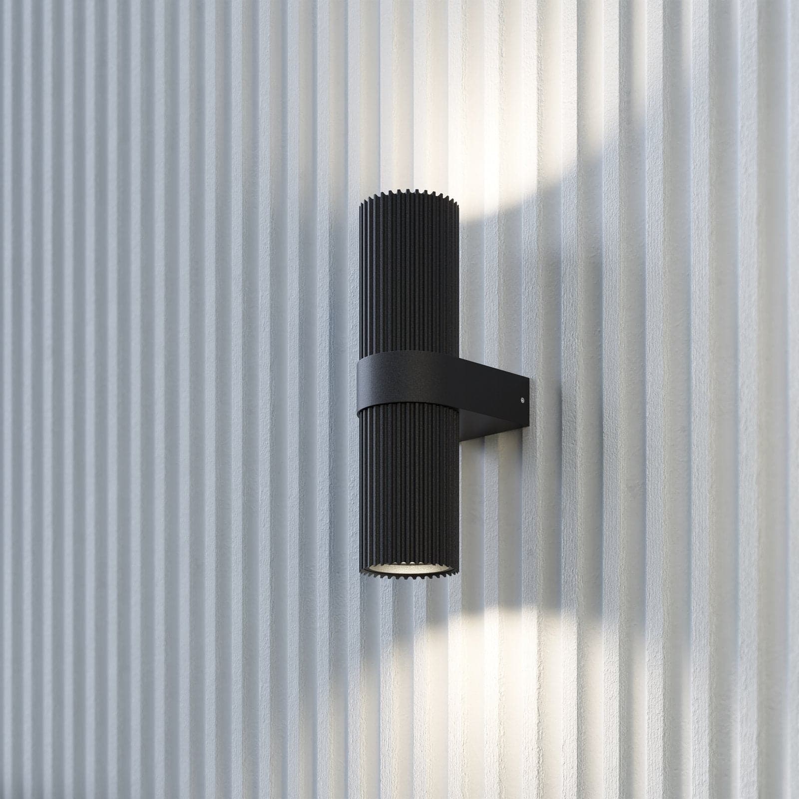 Applique Da Parete Moderno Dynamics Alluminio Nero 2 Luci Gu10 50W in Lampade da parete LuceArt - Montecorvino Pugliano, commercioVirtuoso.it