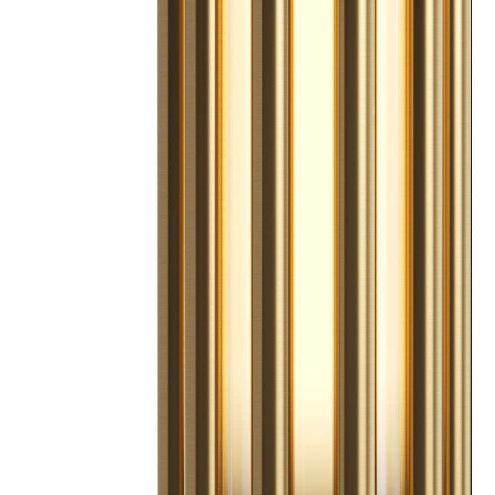 Applique Contemporanea Sonata Led Alluminio Ottone Diffusore Vetro Oro in Applique LuceArt - Montecorvino Pugliano, commercioVirtuoso.it