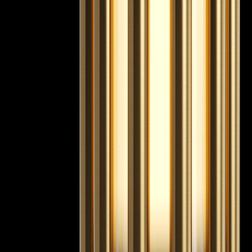 Applique Contemporanea Sonata Led Alluminio Ottone Diffusore Vetro Oro in Applique LuceArt - Montecorvino Pugliano, commercioVirtuoso.it