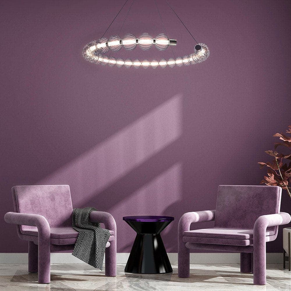 Lampadario Contemporaneo Amulet 30W Metallo E Vetro Cromo in Lampade a sospensione LuceArt - Montecorvino Pugliano, commercioVirtuoso.it