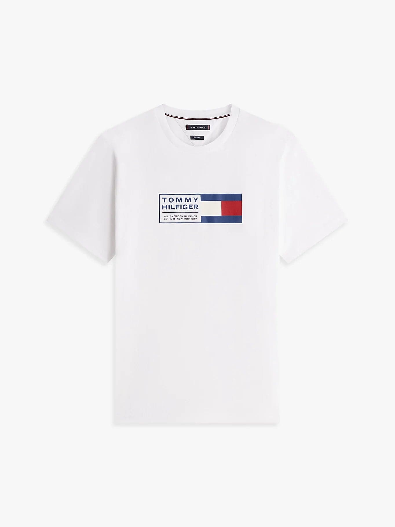 T-shirt uomo Tommy Hilfiger bianca con logo NYC – Cotone regular fit MW0MW42366YBR in Autocategorizzazione Broadway Red - Barletta, commercioVirtuoso.it