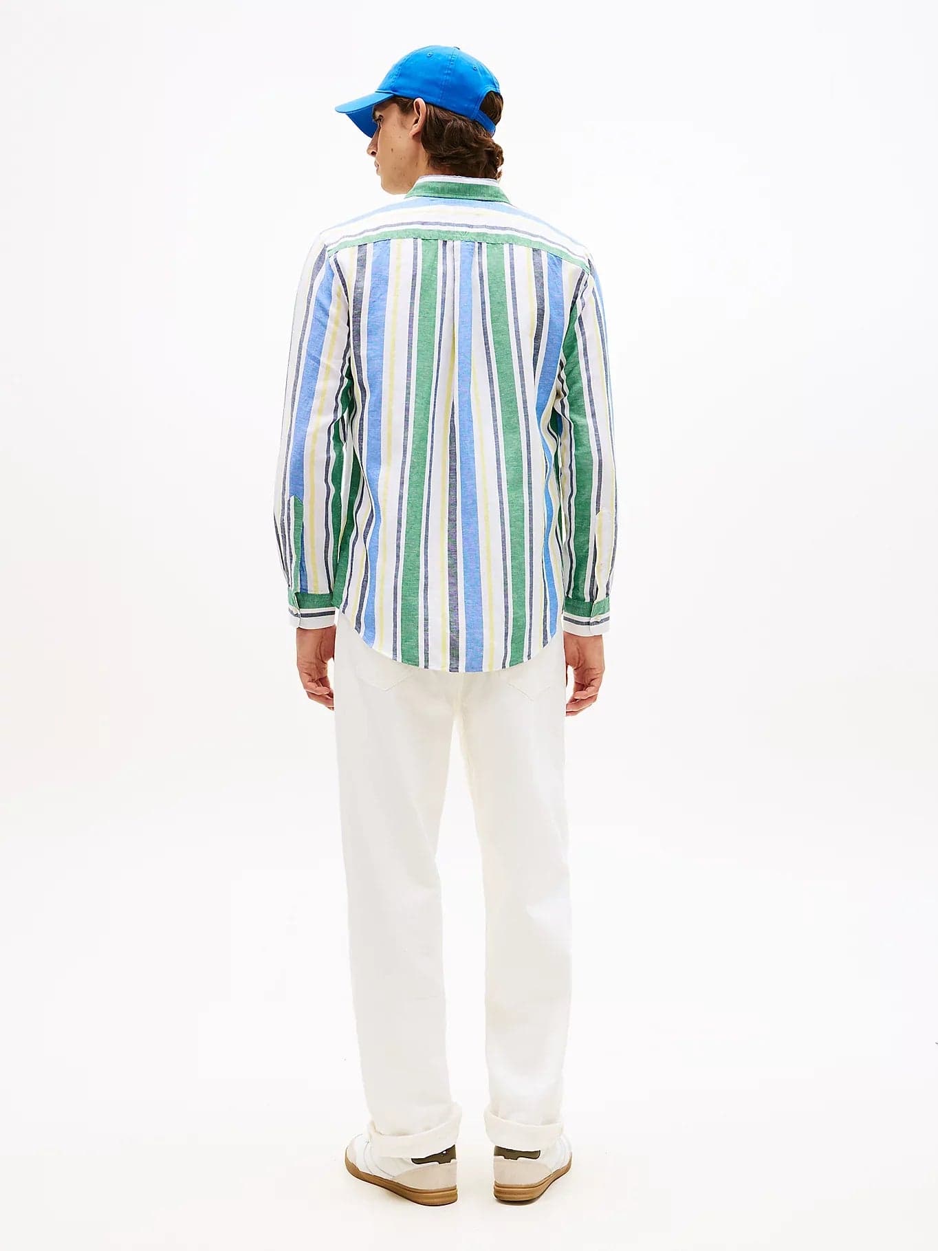 Camicia uomo Tommy Hilfiger in lino e cotone a righe – Regular fit MW0MW424540CD in Autocategorizzazione Broadway Red - Barletta, commercioVirtuoso.it