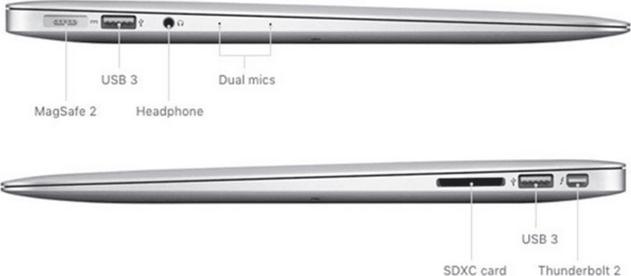 APPLE MACBOOK AIR 13" 2017 i5 / 8GB / 128GB - Argento (A1466) in Portatili Webstore srl - Bonate Sotto, commercioVirtuoso.it