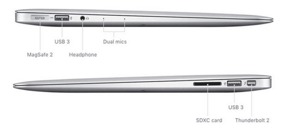 APPLE MACBOOK AIR 13" 2017 i5 / 8GB / 128GB - Argento (A1466) in Portatili Webstore srl - Bonate Sotto, commercioVirtuoso.it