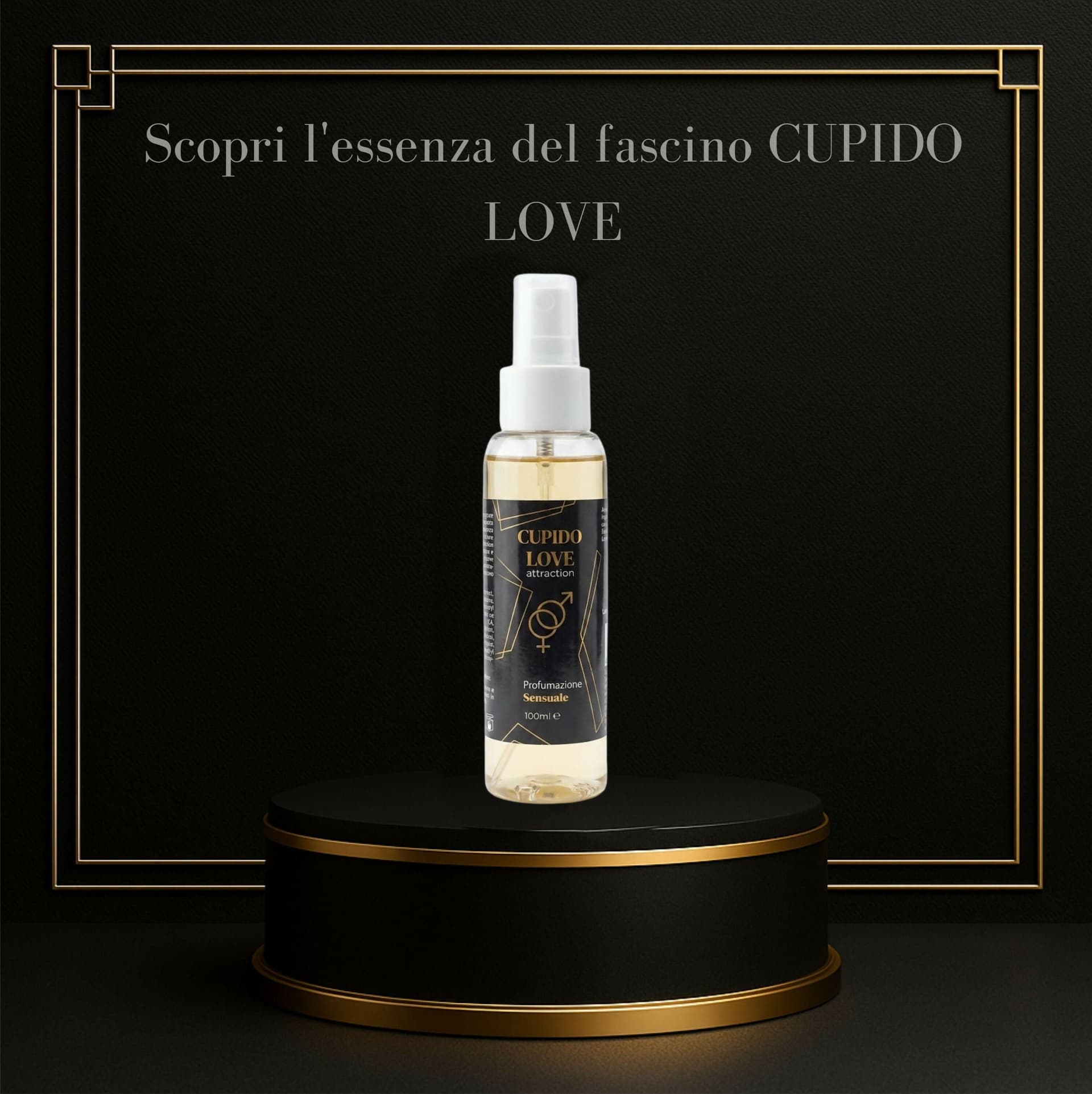 Cupido love - profumo attrattivo feromonico uomo da 100ml, fragranza fresca per attrazione e sicurezza personale, con feromoni naturali per aumentare l'attrattiva e la connessione tra le persone in Estratto di profumo BasketGuru Italia - Palermo, commercioVirtuoso.it