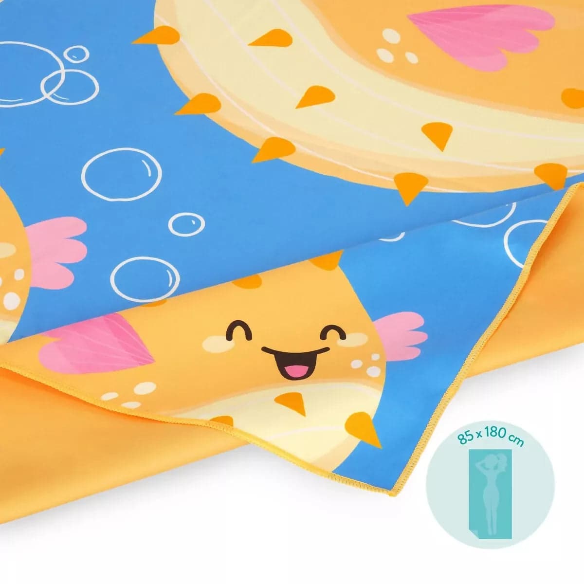 Telo Mare Pufferfish - Beach Towel in Teli mare Cartoleria Deja Vu - Crotone, commercioVirtuoso.it