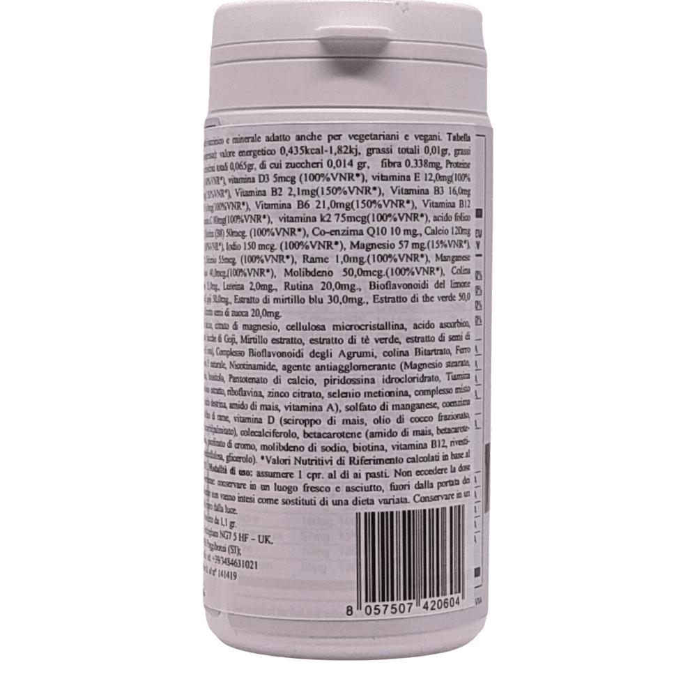 Vegvit - Multivit Scen - multivitaminico minerale vegetale vegano, 60 cps. in Ginseng Scen Scientific and Natural - Poggibonsi, commercioVirtuoso.it