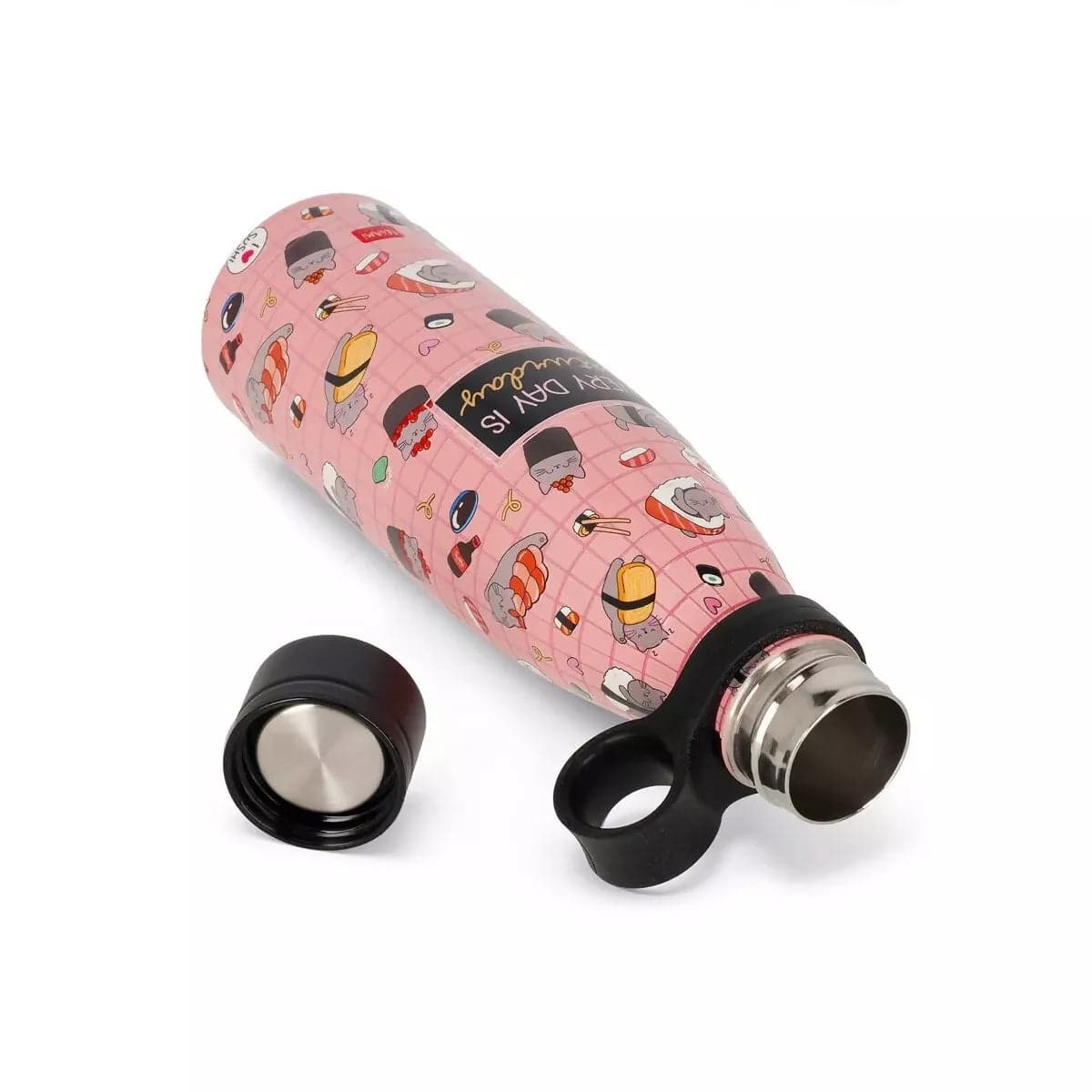 Bottiglia Termica 500 ml - Sushi Cat - Hot & Cold in Carta Cartoleria Deja Vu - Crotone, commercioVirtuoso.it