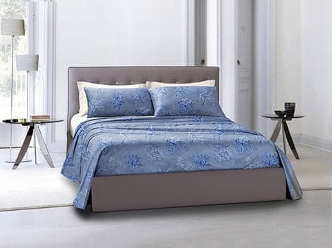 Completo letto lenzuola federe bifaccia double face stampa digitale in cotone made in italy OCEANO AZZURRO/BIANCO in Set di lenzuola e federe Vanita di raso - Sesto San Giovanni, commercioVirtuoso.it
