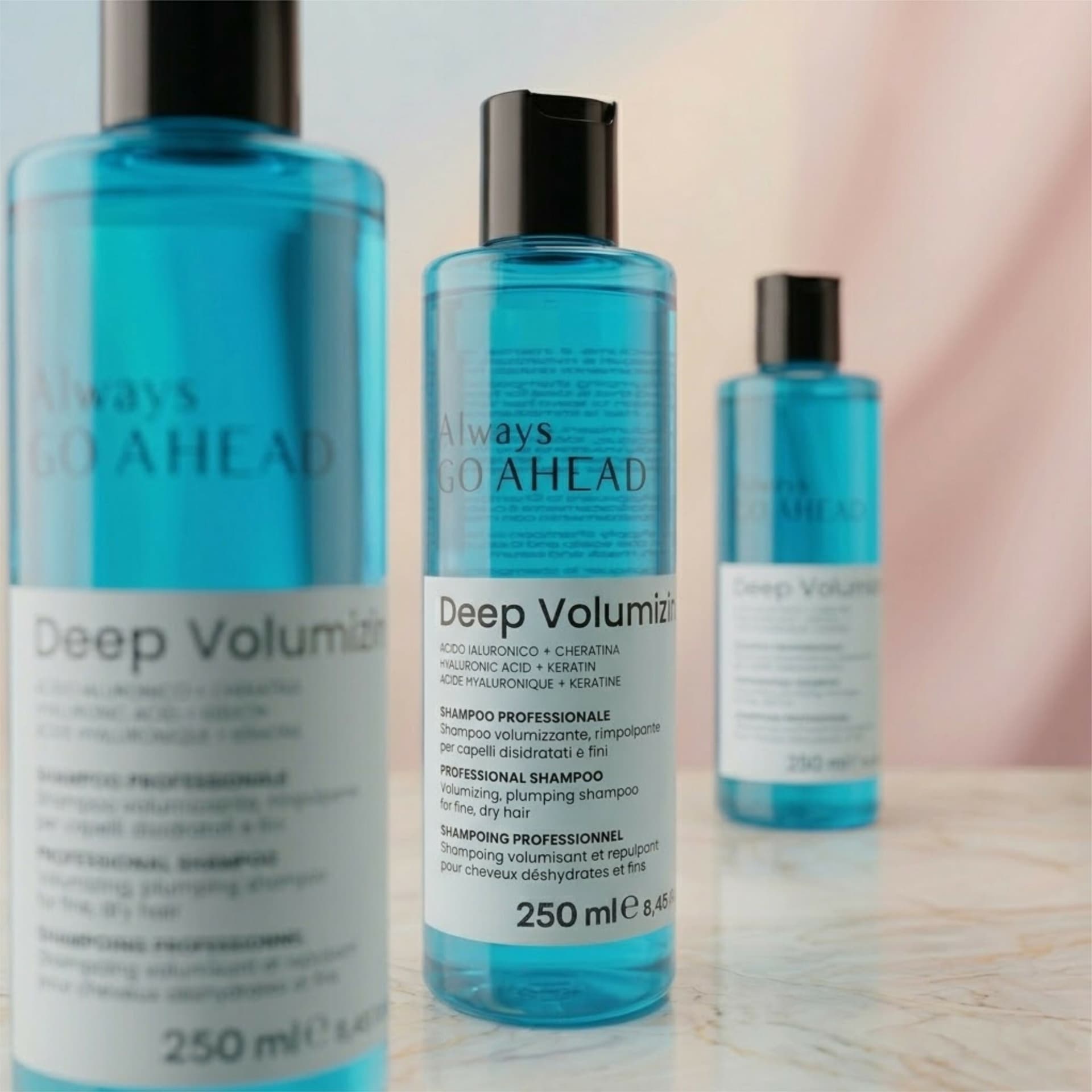 Kit Volumizzante Capelli Shampoo + Maschera 250ml all'Acido Ialuronico e Cheratina - Always GO AHEAD - Formato 250ml in Set shampoo e balsamo BasketGuru Italia - Palermo, commercioVirtuoso.it