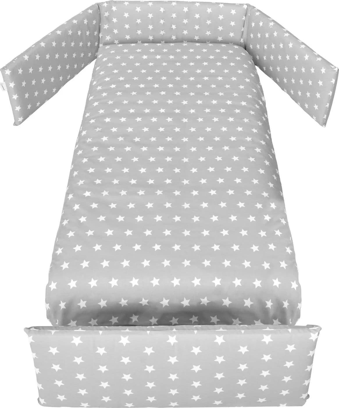 ITALBABY Lettino Evolutivo INFINITO colore bianco con tessile Starlette grigio - culla, lettino con sponde tradizionale e lettino montessoriano in Lettini convertibili Sanitaria Gioia del Bimbo - Villa San Giovanni, commercioVirtuoso.it