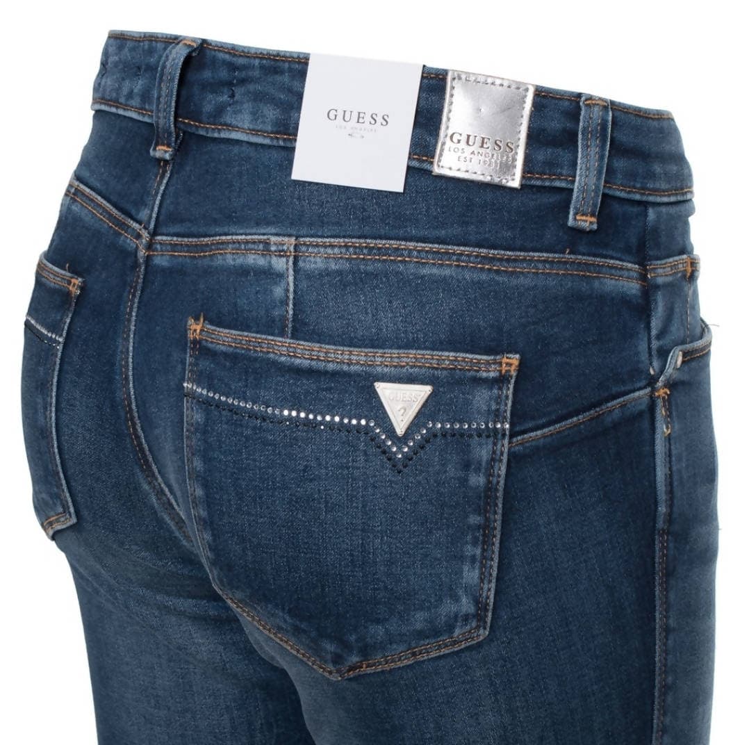 Guess Jeans Donna Slim In Cotone Stretch A Vita Bassa Jeans Con Fondo Stretto Modello A 5 Tasche Con Chiusura A Cerniera in Jeans Euforia - Bronte, commercioVirtuoso.it