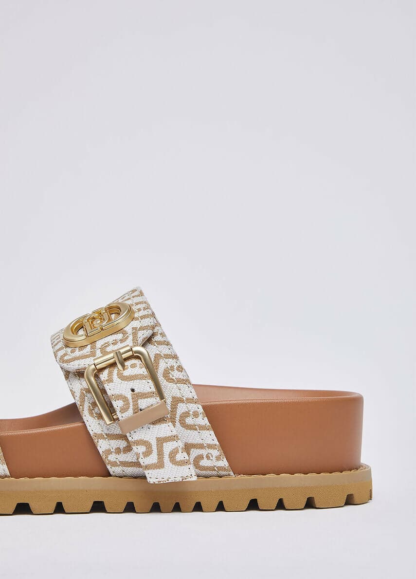 Liujo Donna Sandali con monogram all over in Ciabatte moda Cantali Calzature - Randazzo, commercioVirtuoso.it