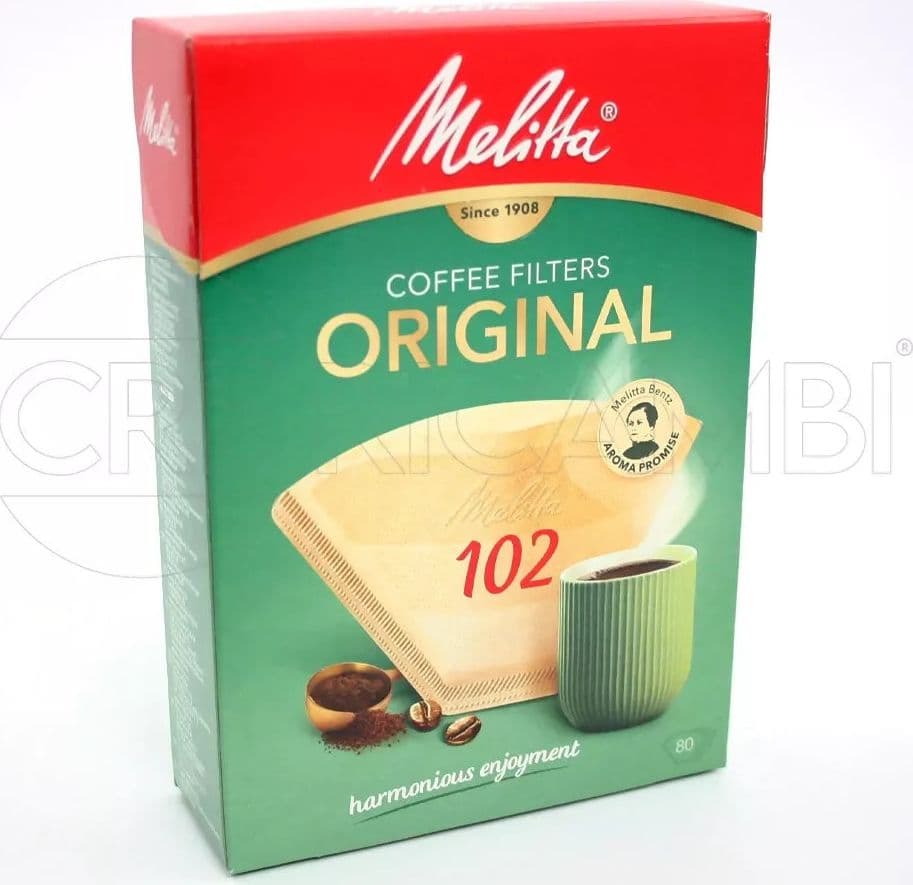 80 Filtri 1x2 Melitta Original 102 Aromatizzati per Caffè Orzo in Filtri usa e getta CRE Ricambi - Fabriano, commercioVirtuoso.it