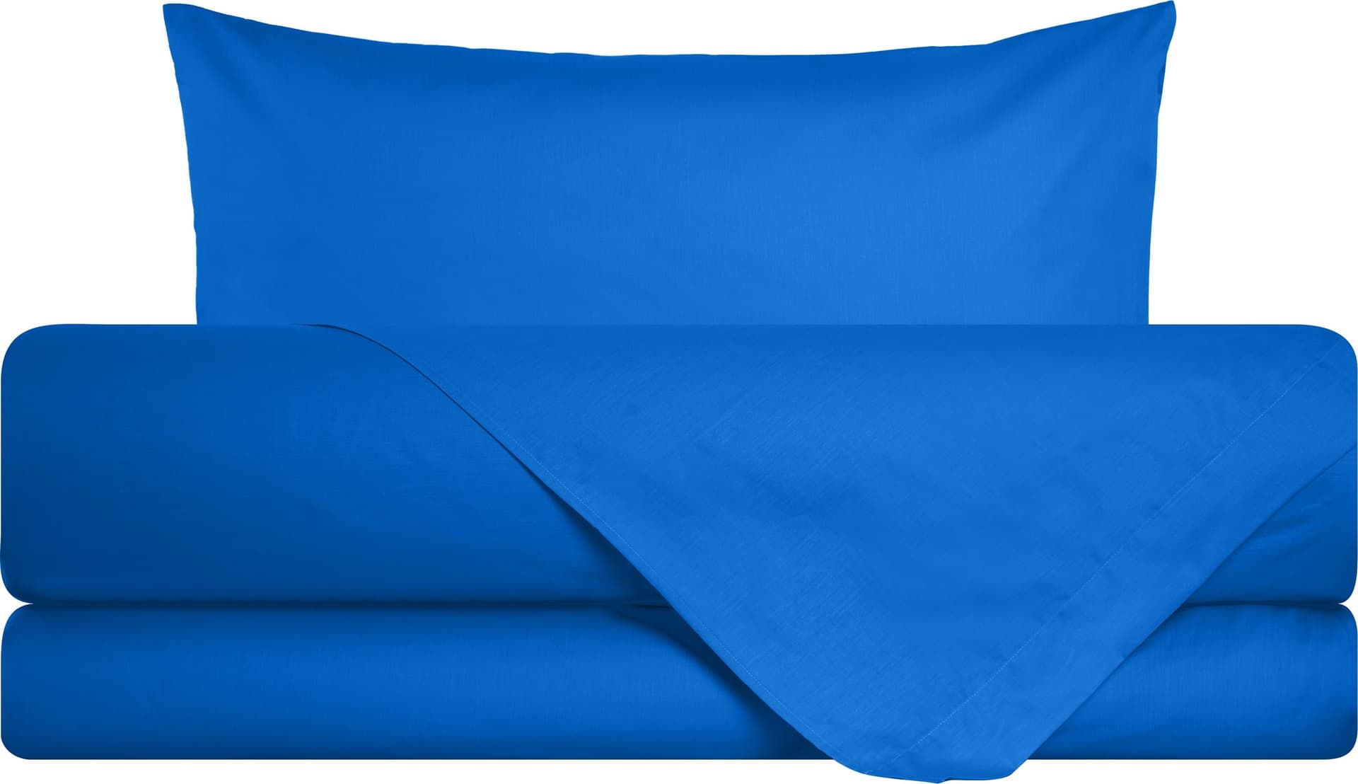 Completo letto lenzuola in 100% cotone made in Italy BLUETTE in Set di lenzuola e federe Vanita di raso - Sesto San Giovanni, commercioVirtuoso.it