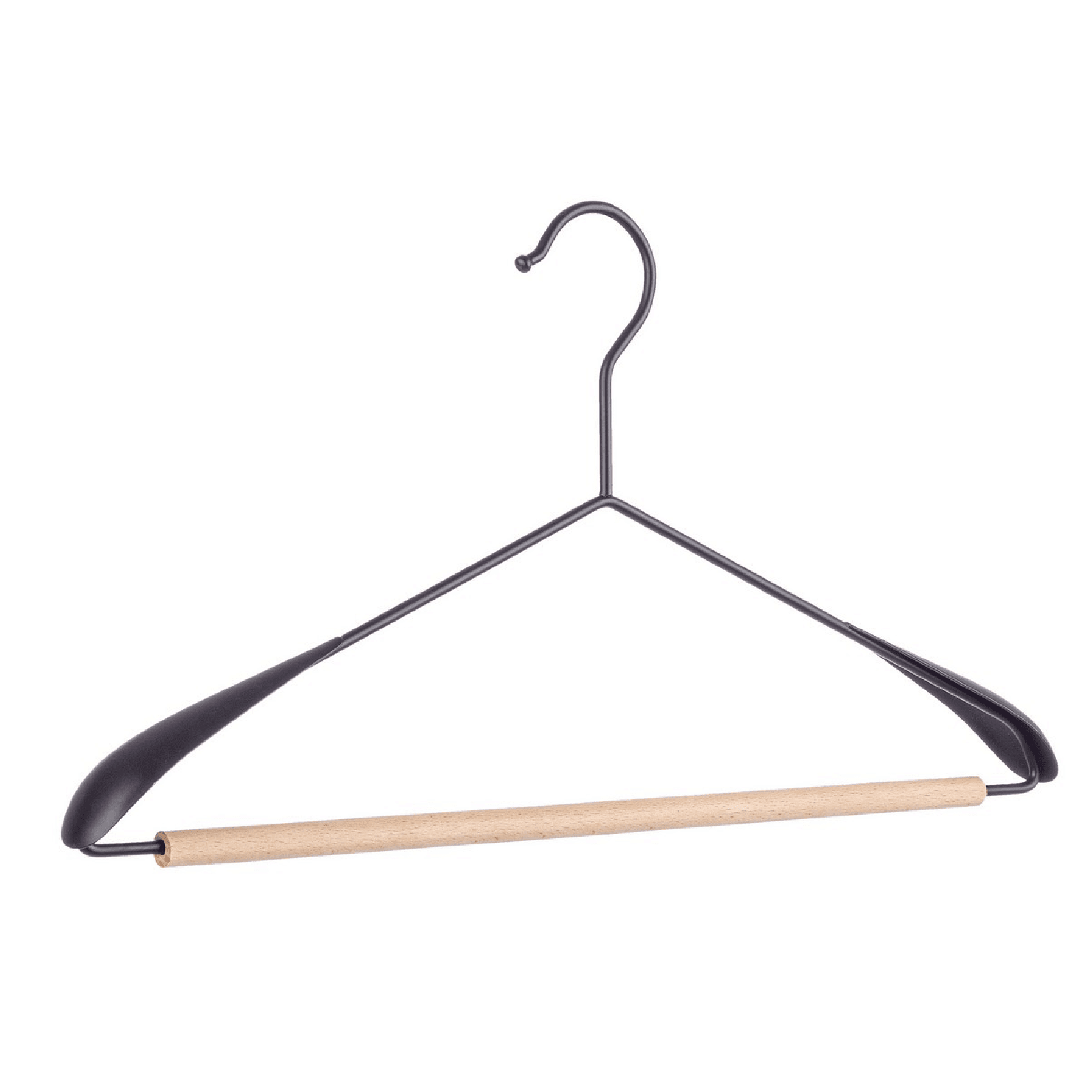 Gruccia "Closet Spalla" in legno e acciaio - 4
