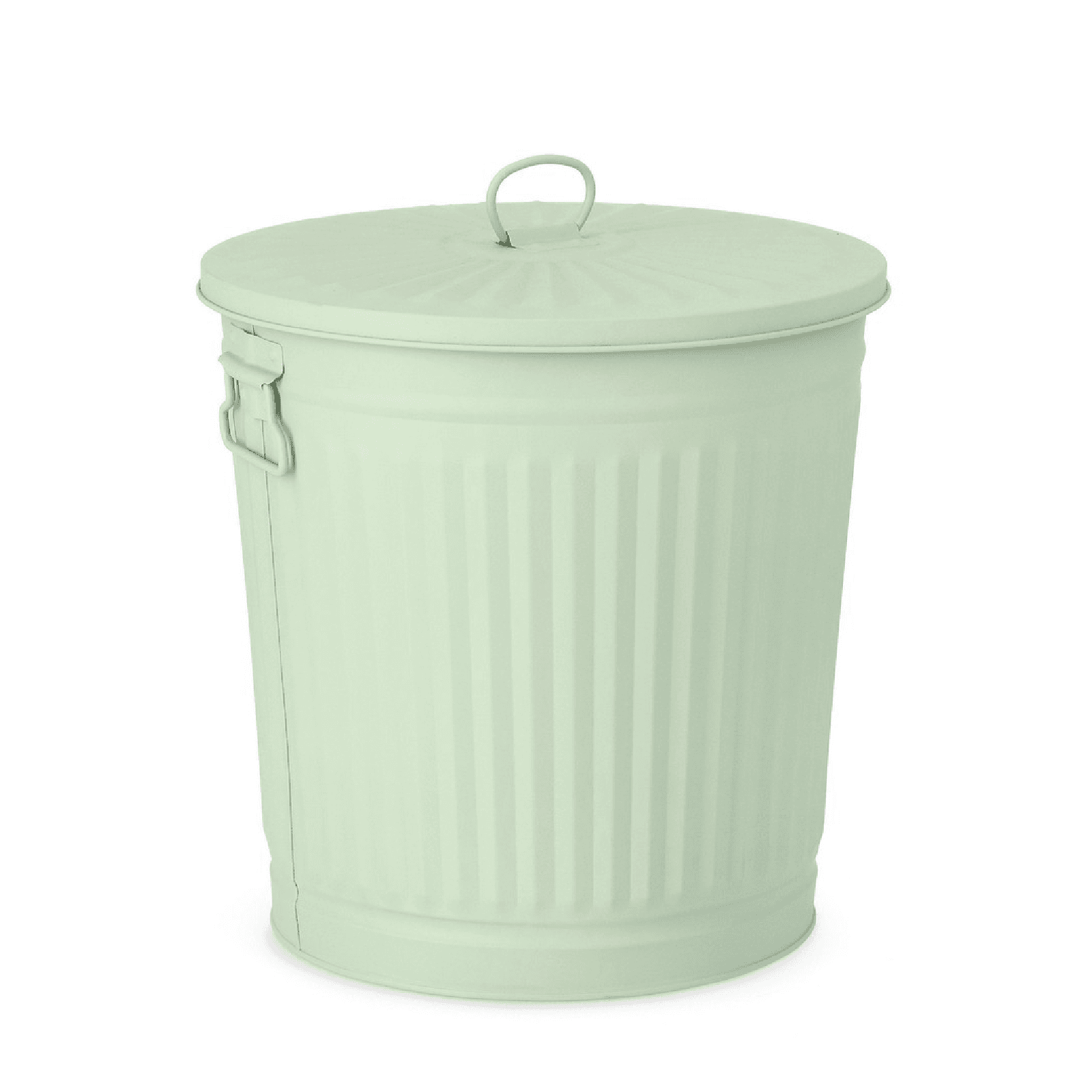Bidone "London met verde salvia opaco" in zinco galvanizzato - 5