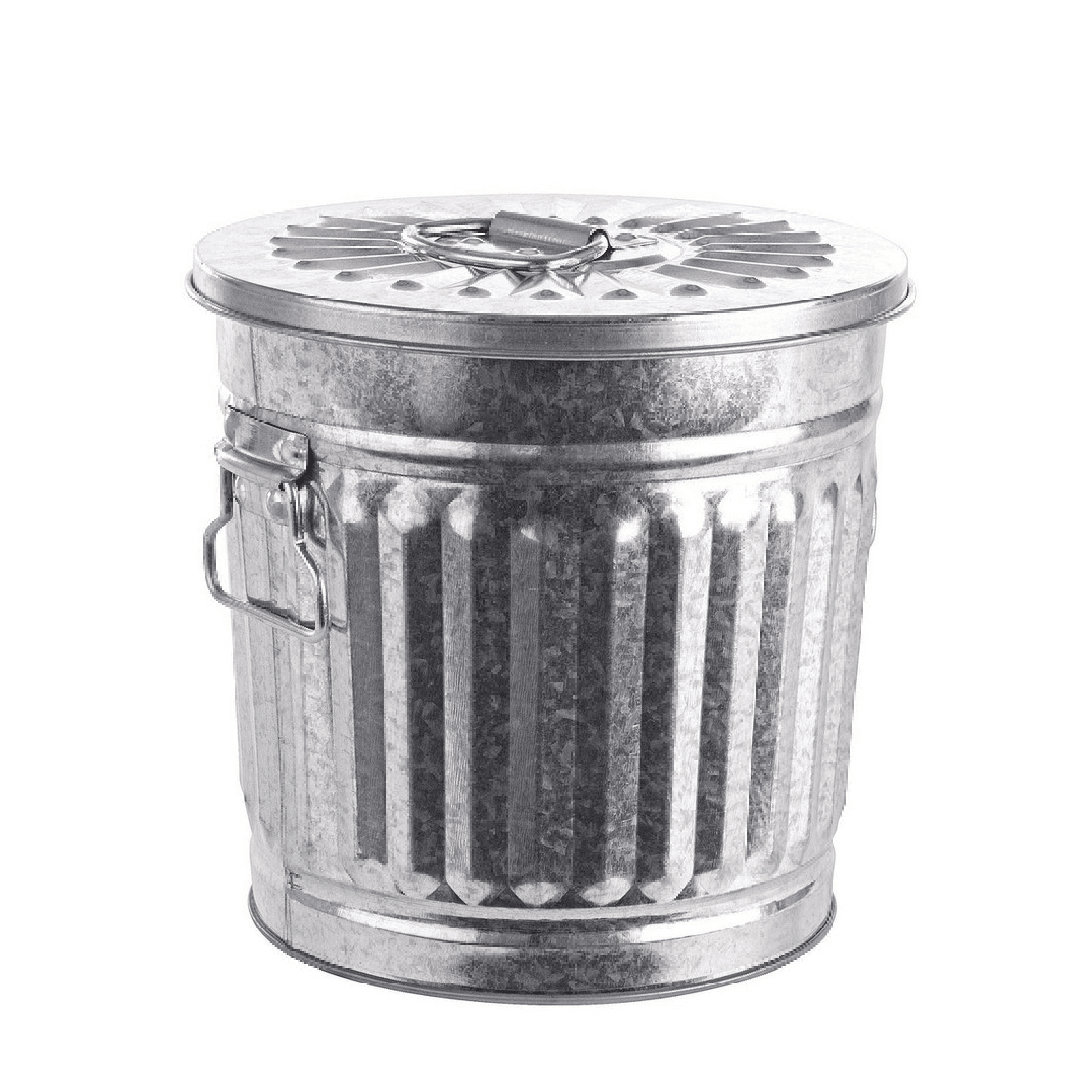 Bidone "London metallo zincato" in zinco galvanizzato - 4