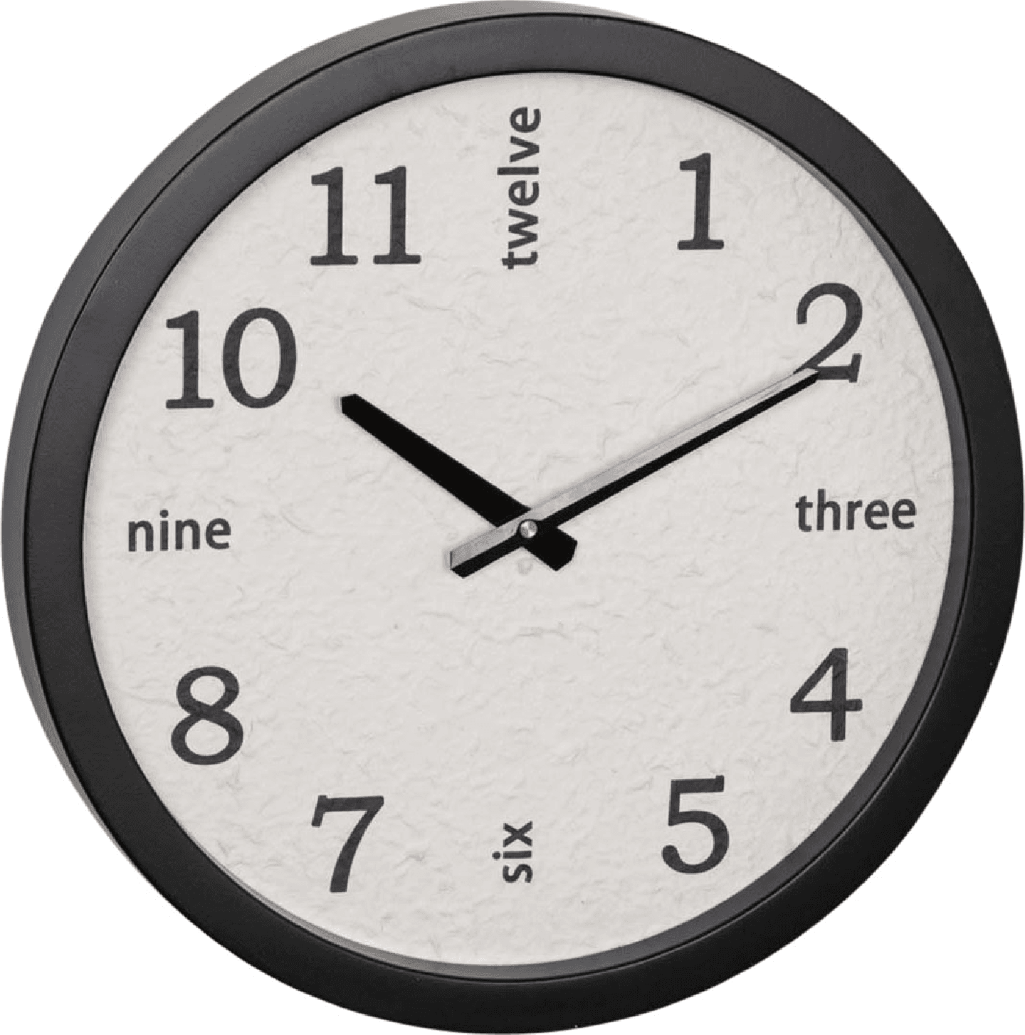 Orologio da parete "Eklin" in metallo a batteria Ø 40x5 cm – Nero – Bizzotto Homemotion – grigio
