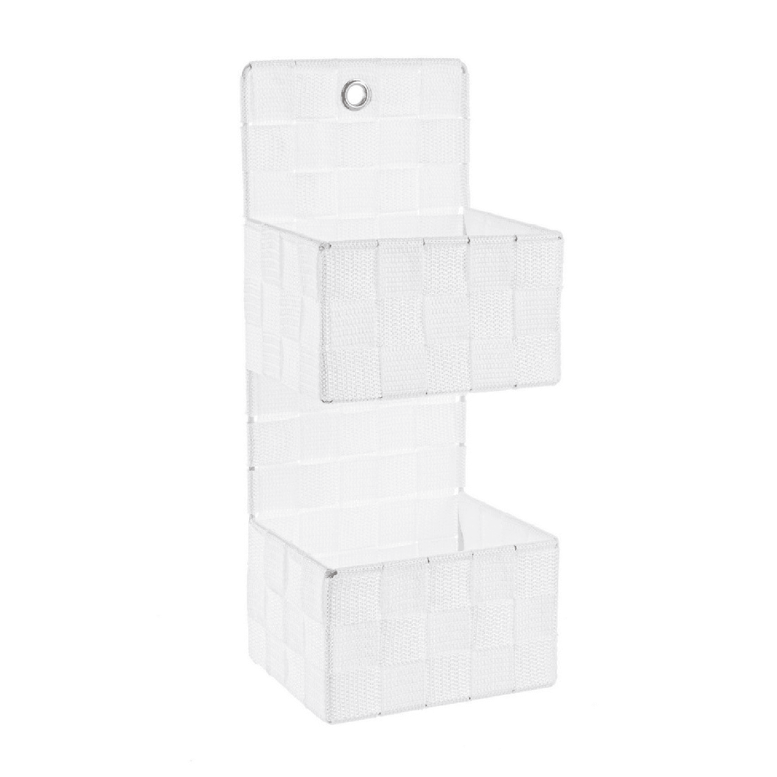 Porta oggetti parete 2 pezzi "Intreccio nylon" - 6
