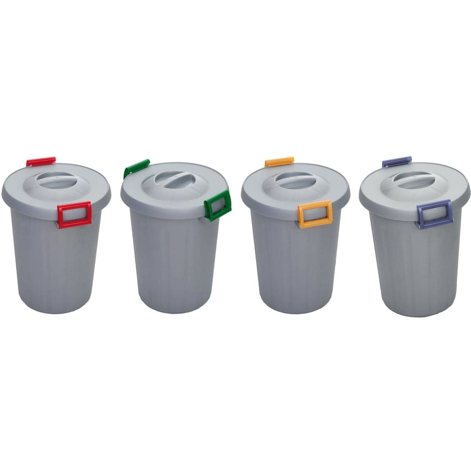 Set 6 Bidoni tondi per immondizia con coperchio e manici raccolta differenziata 25 lt in Secchi della spazzatura da esterni La Zappa - Altamura, commercioVirtuoso.it