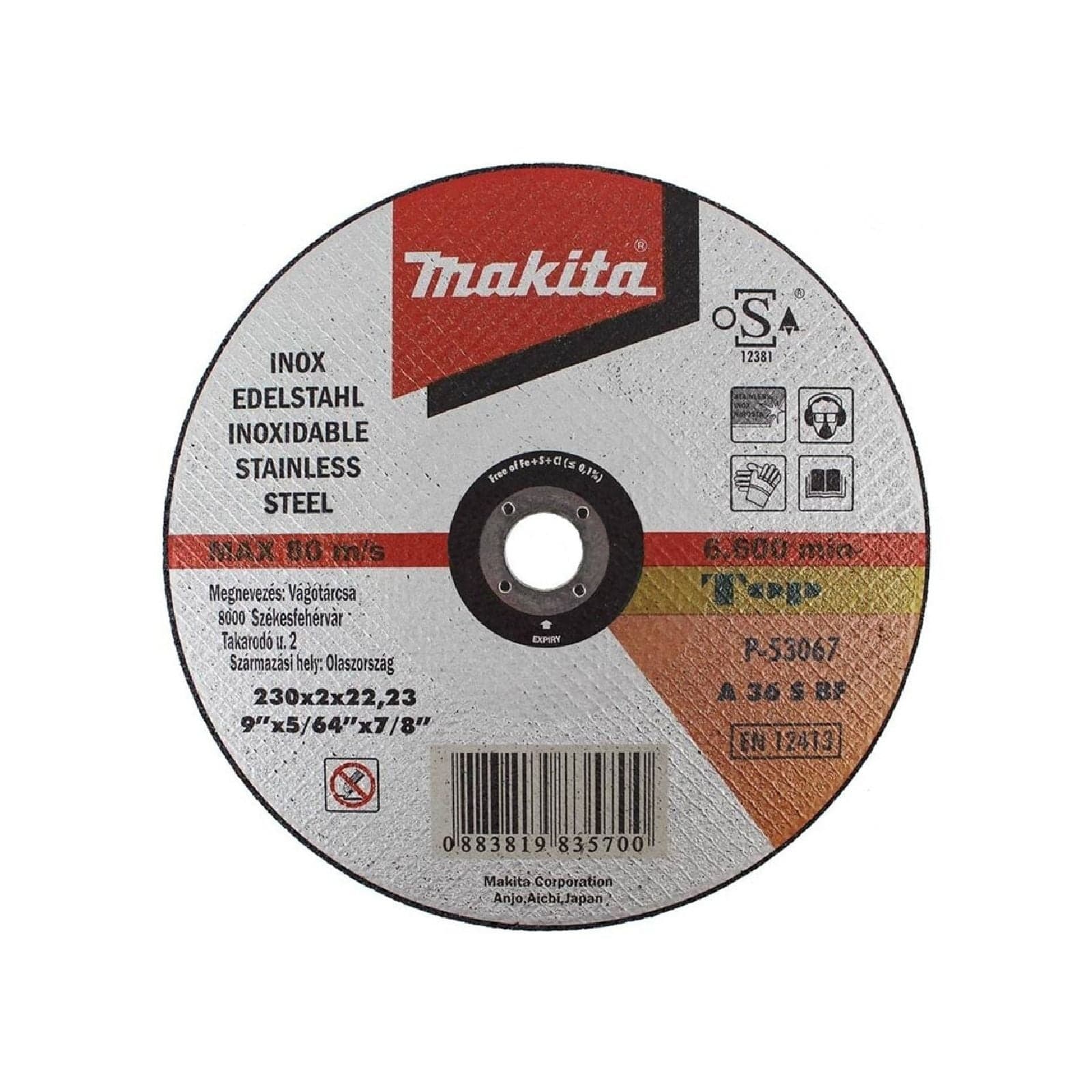Disco da taglio "Makita" ultrasottile per acciaio, metalli e lamiere in Dischi diamantati La Zappa - Altamura, commercioVirtuoso.it