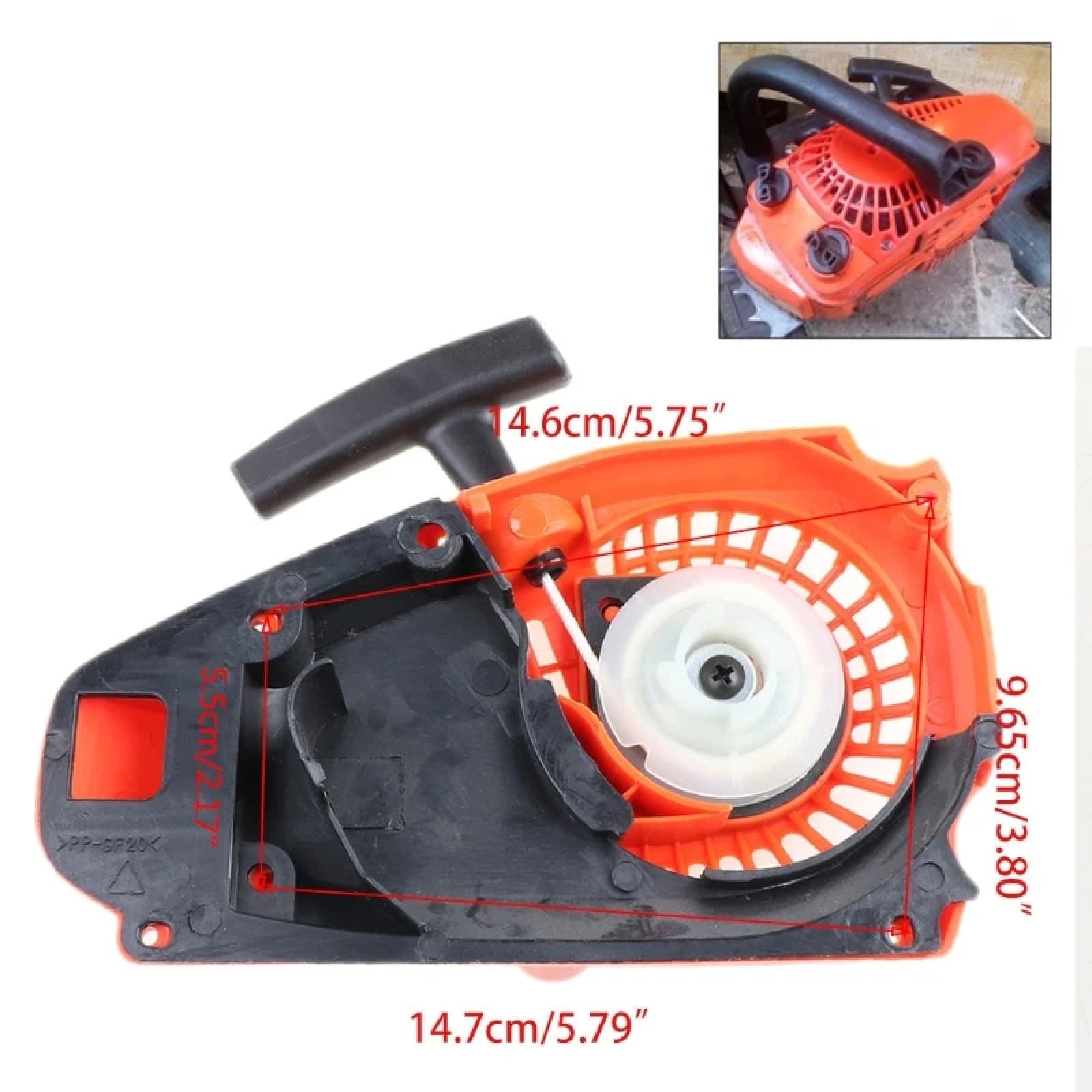 Carter con autoavvolgente di ricambio per motosega "TM2500" in Motoseghe La Zappa - Altamura, commercioVirtuoso.it